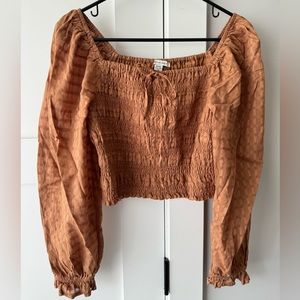 American Eagle long sleeve crop top